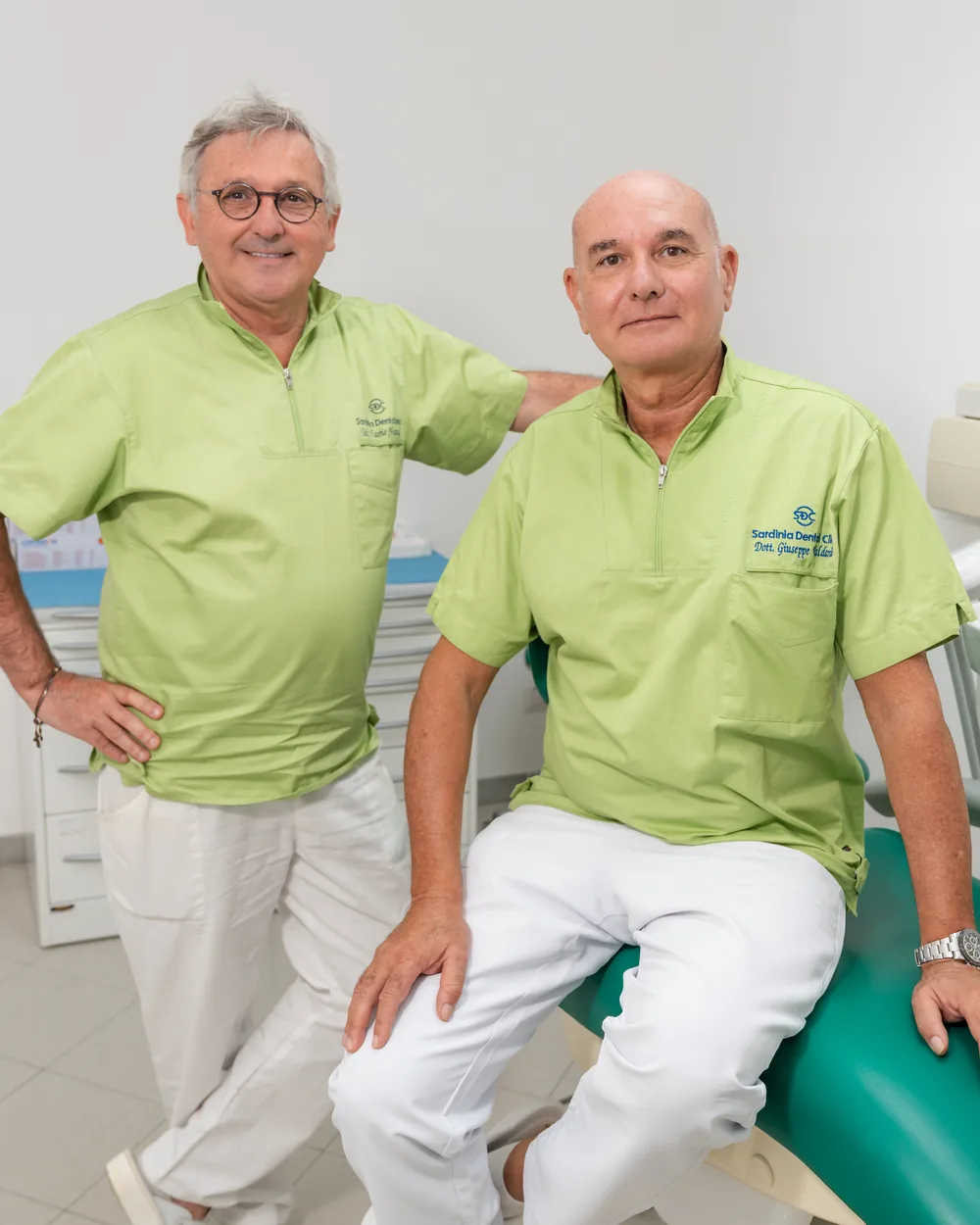Giuseppe Valdarchi e Flavio Manunza, alla guida della clinica